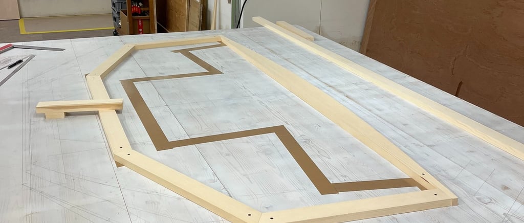 Transom assembly, DriftingDonkey, Class Globe 5.80, Hull # 208