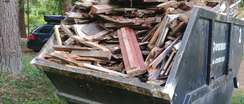 statybinių atliekų išvežimas Vilniuje