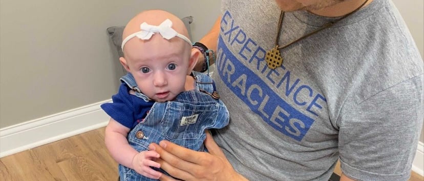 Newborn gets adjusted because she is struggling to gain weight and having digestive stress Franklin