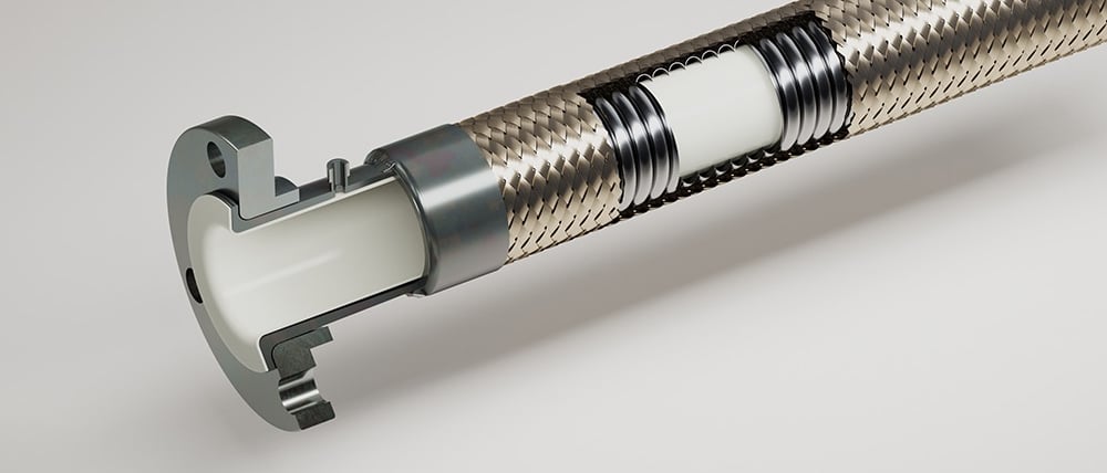 PTFE Lining, SS Flexible Hose