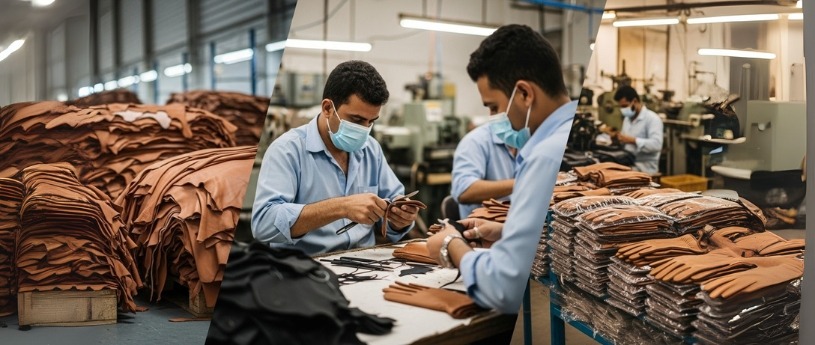 leather gloves manufacturer, Sialkot leather gloves, premium leather gloves, industrial glove production, handcrafted leather