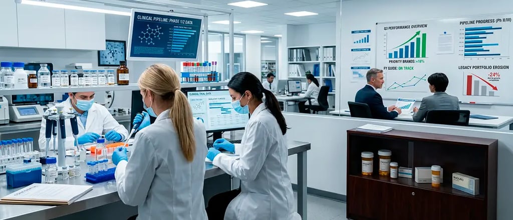 Farmacéutica sostiene ventas con innovación pese a presión de productos maduros global