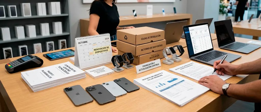 Leasing tecnológico convierte dispositivos en ingresos recurrentes y riesgo crediticio