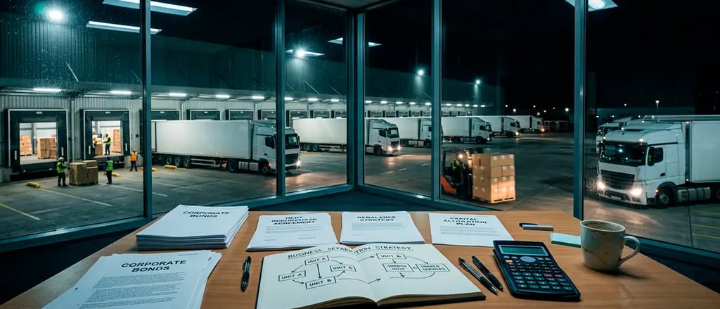 Logística global ajusta deuda y capital ante costes, comercio y redes operativas