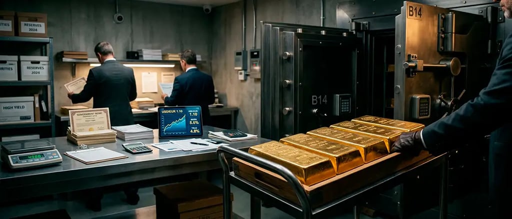 Lingotes retirados muestran mercados que priorizan dólar, tasas altas y rendimiento