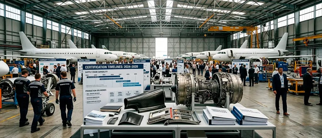 Aeroespacial consolida pedidos, capacidad futura y presión sobre entregas rentables