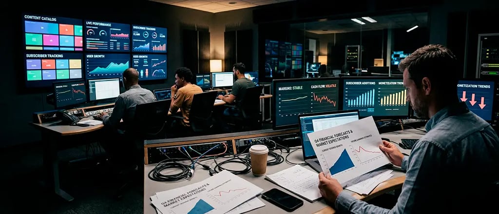 Streaming enfrenta presión por previsiones, márgenes y crecimiento rentable