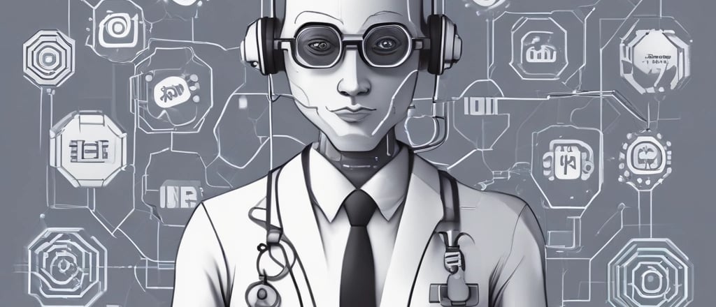 A smartphone is displayed on a black stand, showing an app with the text 'Transforming Ideas into Reality'. Behind the phone, there are blurred green plants. To the left, a white mug with 'webflow' written on it is placed. The scene is set against a dark surface, and there is a checkered board partially visible.