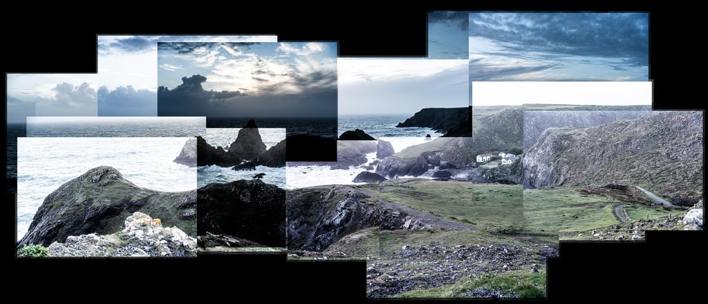 A joiner composition of Kynance Cove in Cornwall