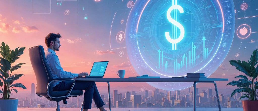 Pessoa gerando renda com inteligência artificial em 2026