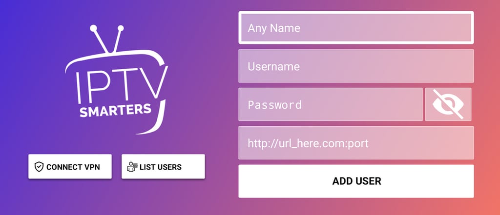 smarters 3.1.5.1 mod apk login page