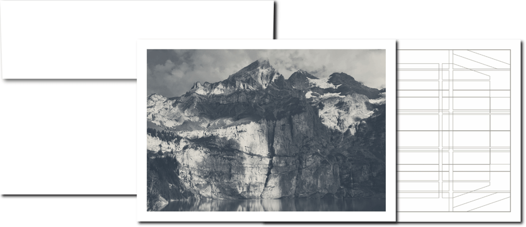 Trauerkartenalternative, pietätvolle Karte zum Gedenken mit Naturmotiv