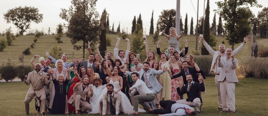 wedding celebration at a Married couple wedding curated by Francesco Luxury Travels Villas Weddings 