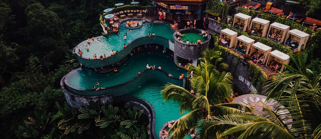 Cretya Ubud is a large pool with a large pool and a large building