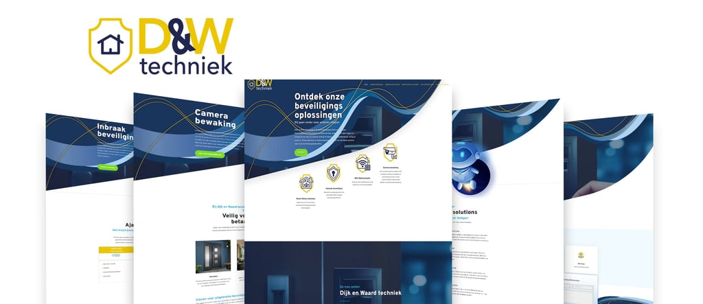 creatief webdesign voor de klant Dijk&Waard techniek door Niona media