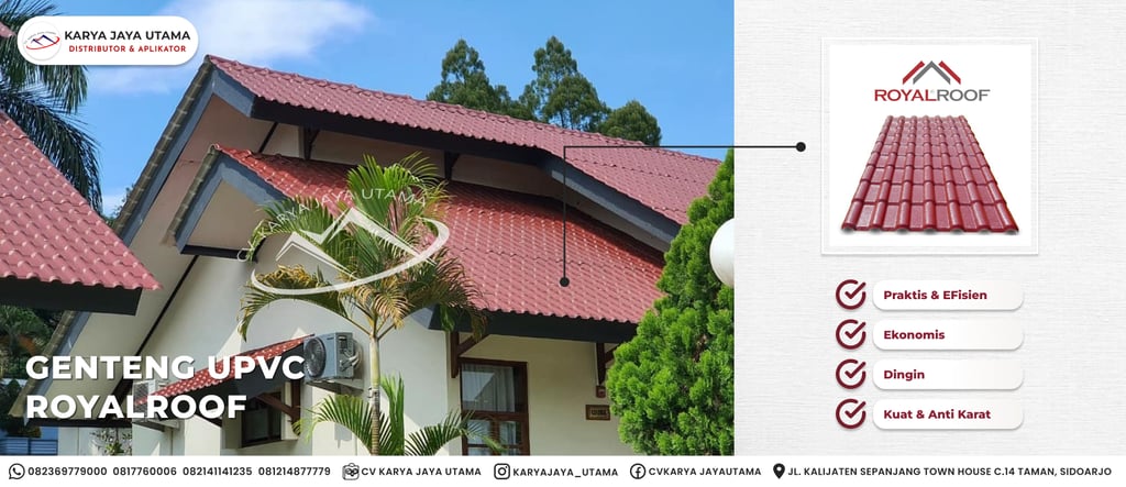 CV Karya Jaya Utama menjual Genteng uPVC Royalroof