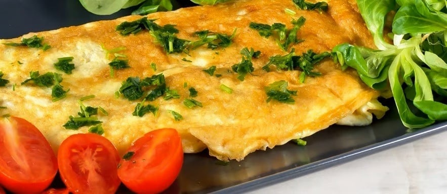 Omelette salata