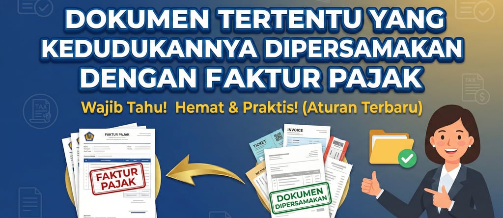 Dokumen Tertentu Yang Kedudukannya Dipersamakan Dengan Faktur Pajak