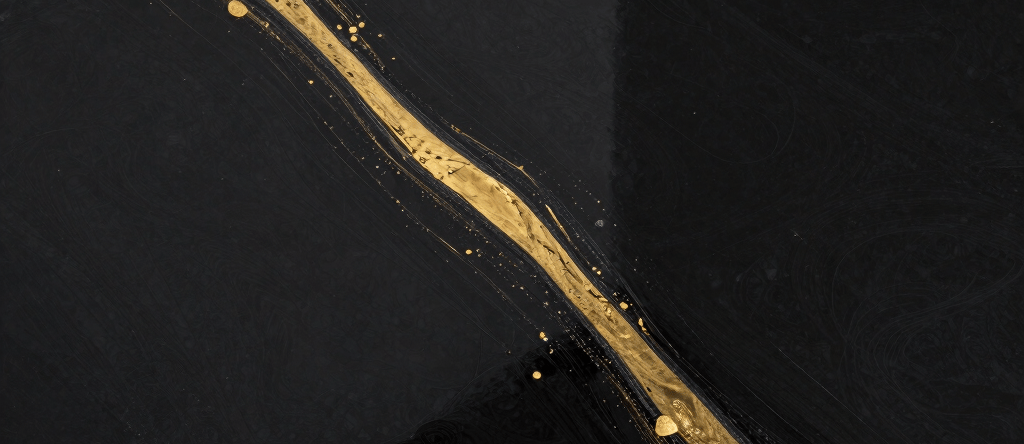 Decorative resin flooring black base with a gold veins in a bright commercial space.