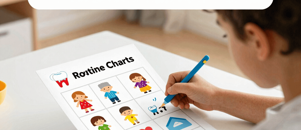 A cheerful child happily engaged in a colorful learning activity with bright printable cards scattered around.