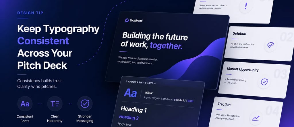 Keep Typography Consistent Across Your Pitch Deck