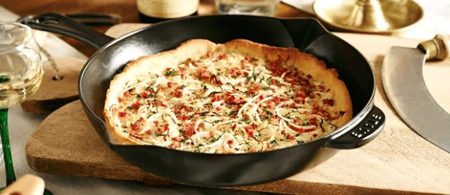 Staub pre-seasoned cast iron skillet 