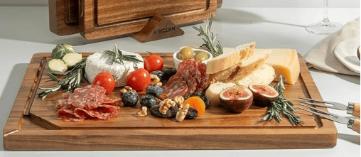 John Boos maple wood cutting board to prevent microplastic shedding in the kitchen