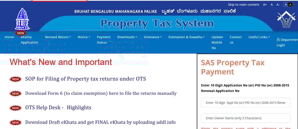 a website page with a picture of a property tax tax tax tax tax tax tax
