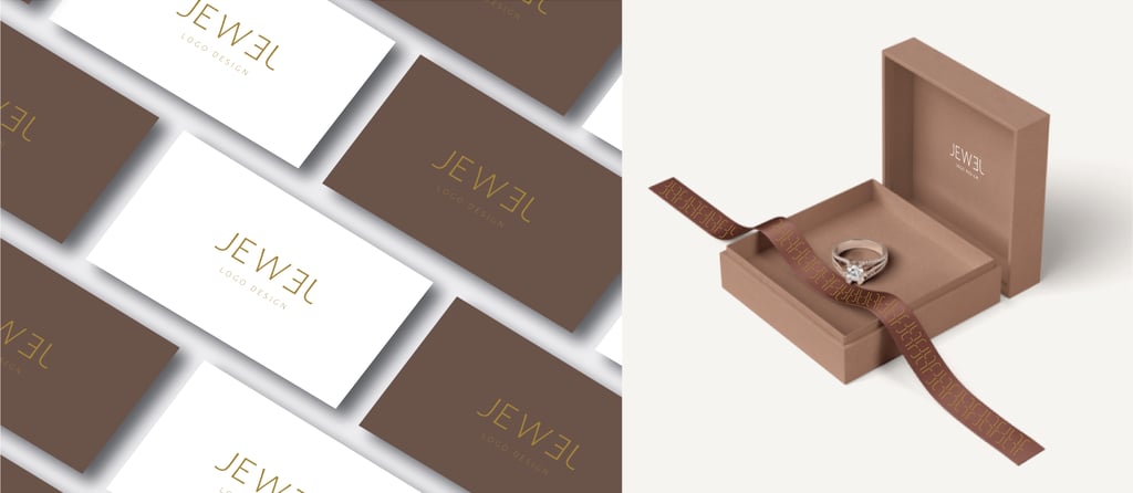 JEWEL vizualinio identiteto dizainas