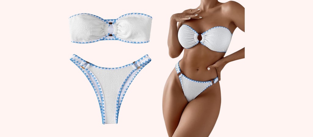 amazon.it gorglitter bandeau women bikini set push up for aesthetic beach day
