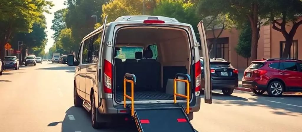 Furgoneta con elevador para silla de ruedas