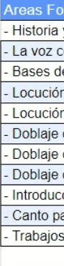 Horas Especialización