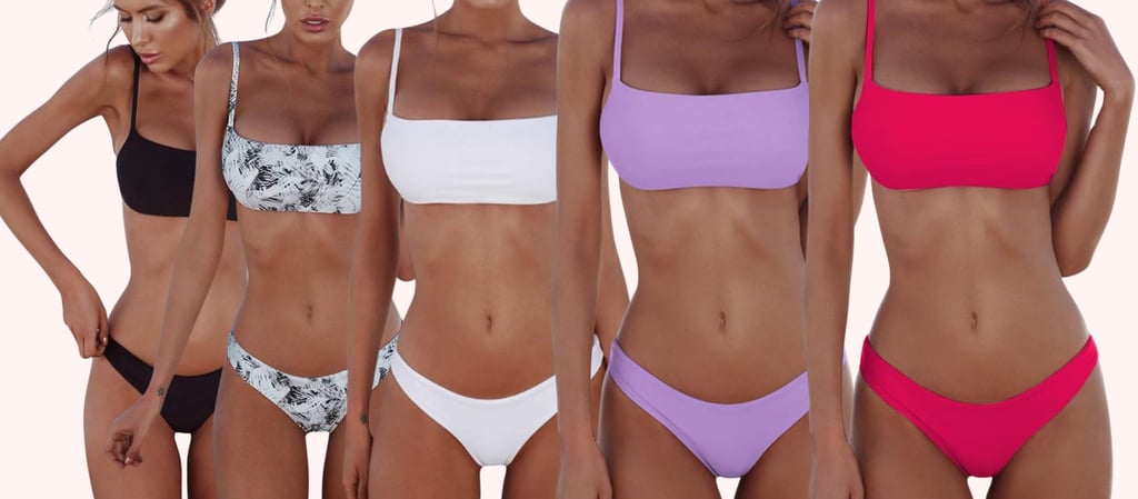 amazon.it meioro two piece low rice bandeau with straps two piece bikini for beach day