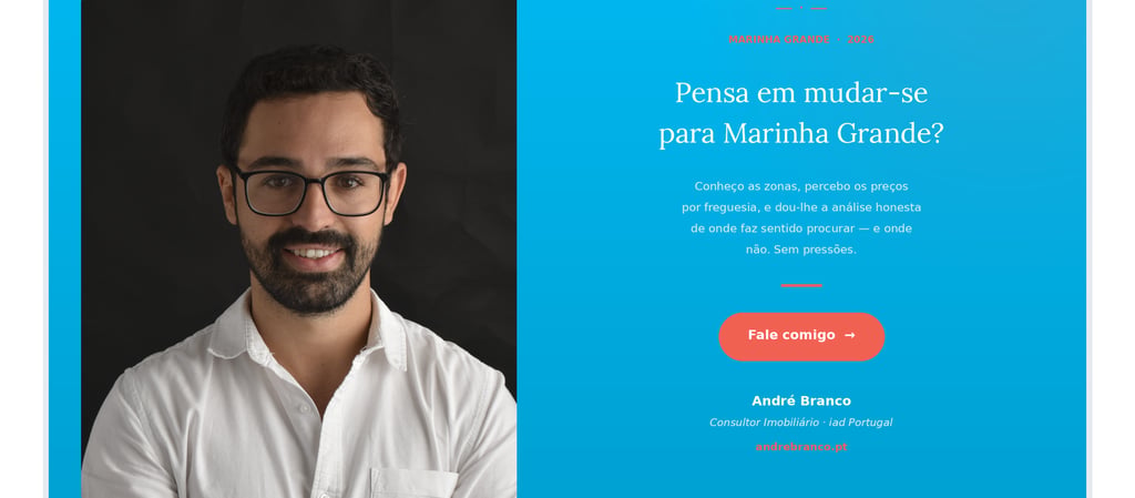 André Branco Consultor Imobiliário — comprar casa Marinha Grande 2026