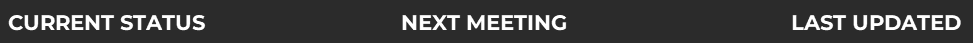 Pending Council Action Status Bar