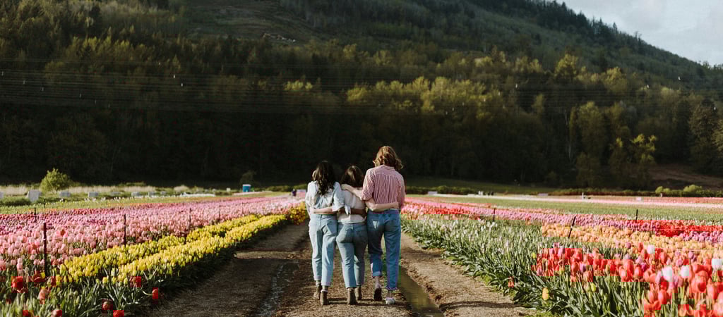 Supportive friends after a breakup