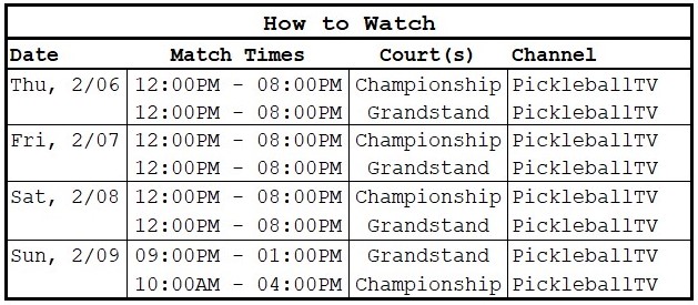 PPA Tucson Open | How to Watch