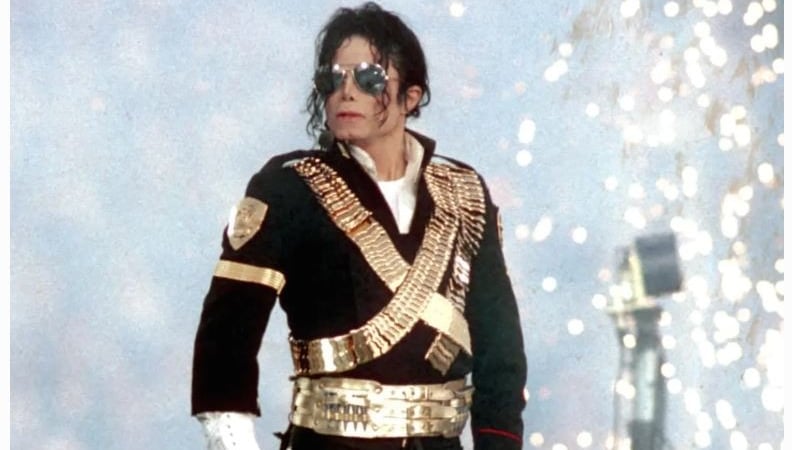 Michael Jackson performs during halftime of a 52-17 Dallas Cowboys win over the Buffalo Bills in Sup