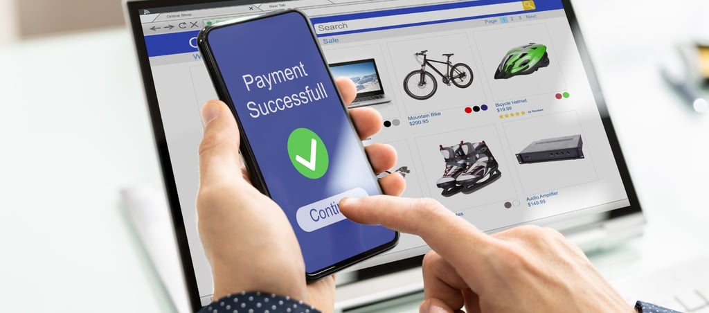 immagine di un ecommerce online moderno, user friendly per gli utenti
