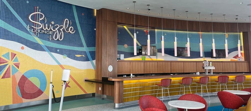 Cabana Bay Beach Resort lobby bar at Universal Orlando Resort
