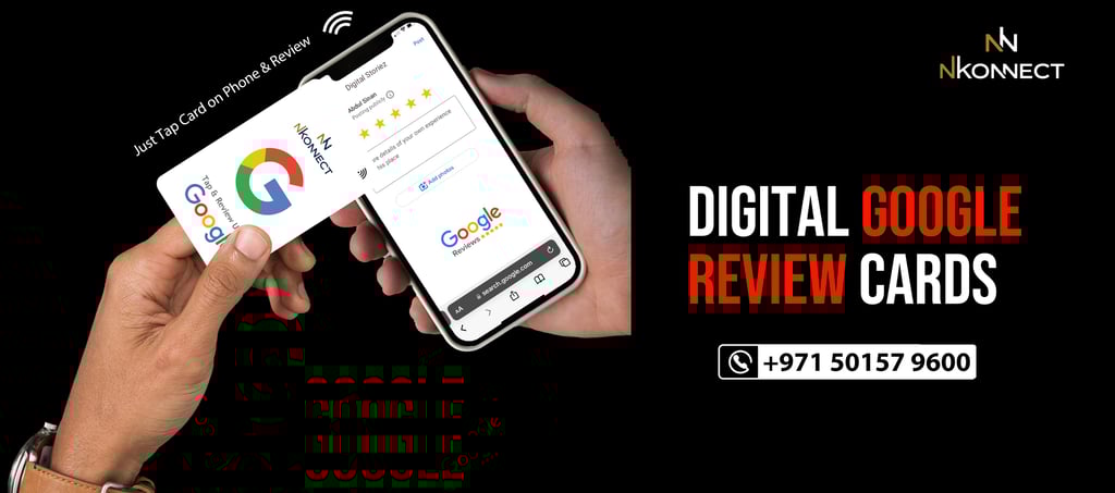 Digital Googel Review Card NFC