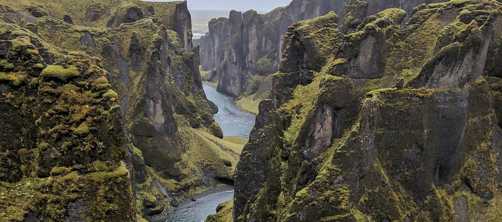 River flowing into the sea