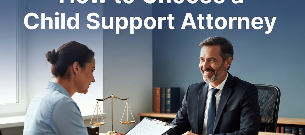 How do you choose a Child Support Attorney? You can start with a Family Law Attorney