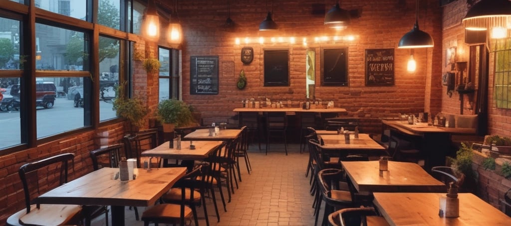 The image depicts a modern, well-lit hotel lobby with a spacious and elegant design. The area features stylish furniture, including wicker chairs and plush sofas, and polished flooring. Decorative elements include large blue-tiled pillars and artistic wall designs with circular patterns. The warm lighting and decorative plants add a cozy ambiance.