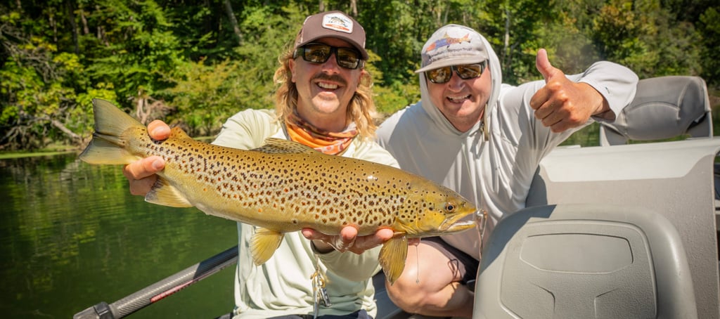 Guides John and Joe enjoying an August day off.