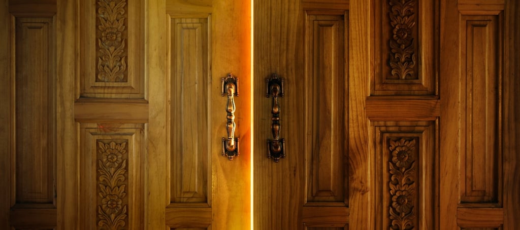Wooden doorway symbolising spiritual protection, guidance, and closure after paranormal struggles