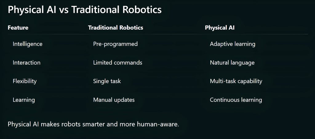 Physical AI vs Traditional Robotics