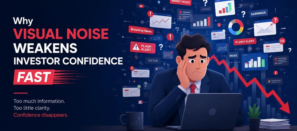 Why Visual Noise Weakens Investor Confidence Fast