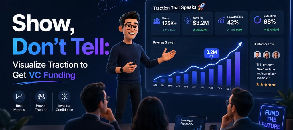 Show, Don't Tell: Visualize Traction to Get VC Funding