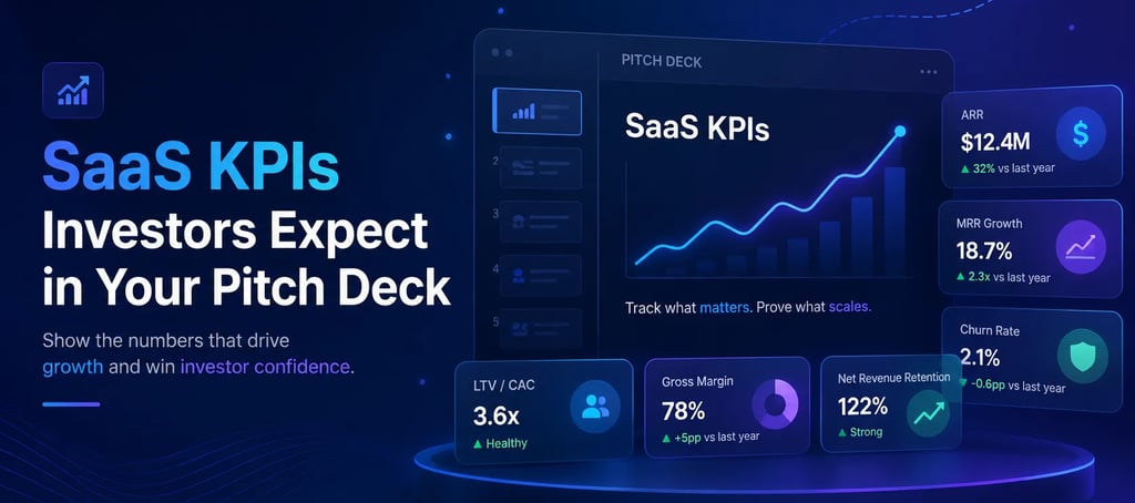 SaaS KPIs Investors Expect in Your Pitch Deck